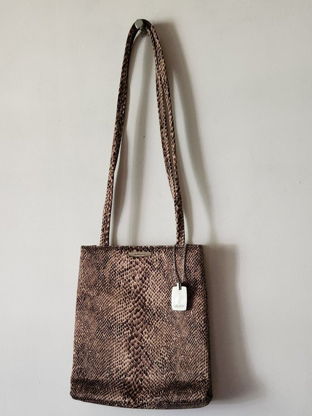 Nine West accessory bag animal print VGUC